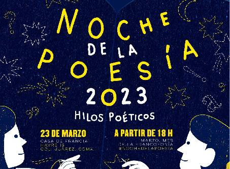 ¡Conoce a lxs artistas de la Noche de la Poesía 2023!